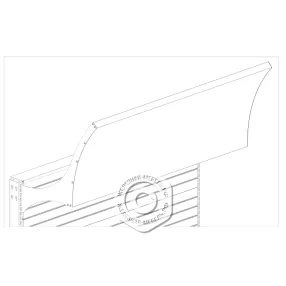 фриз рекламный с вогнутой панелью «чайка»