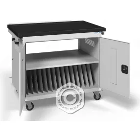 тележка для хранения и зарядки 16 ноутбуков (15,6 дюймов) с электросхемой