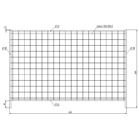 ограждение инвентарное строительное (исо) евро 2030