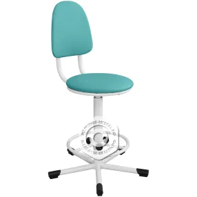 кресло на винтовой опоре кр02 с регулируемой опорой для ног