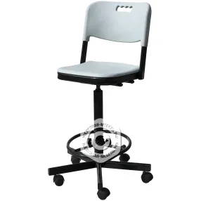 лабораторный стул с пластиком высокий кр19(в)