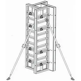 опалубка колонн на универсальных щитах