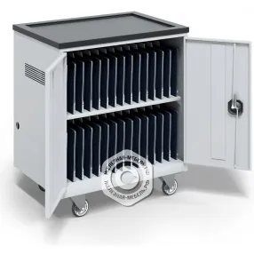 тележка для хранения и зарядки 30 ноутбуков (15,6 дюймов) с электросхемой