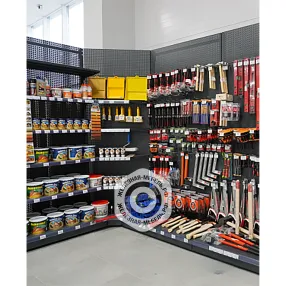 стеллаж торговый перфорированный угла внутреннего 25 серия