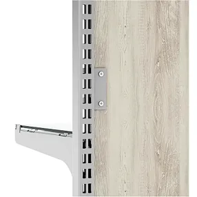 стеллаж с креплением к стене j-hanger со стеклянными полками