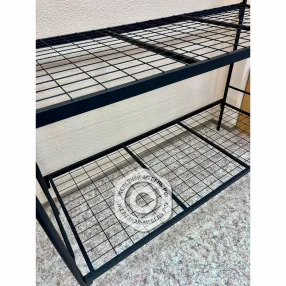 кровать одноярусная 4020 l, спинка d32х18, ложе 1900х700, сетка 100х60, 2 перемычки (цвет чёрный)
