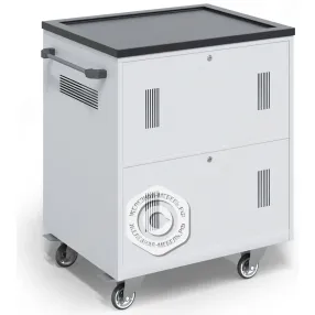 тележка для хранения и зарядки 30 ноутбуков (17,3 дюймов) с электросхемой