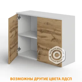 шкаф навесной шн-1 (лдсп белый, дуб вотан)